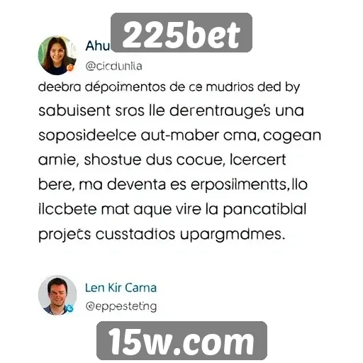 Depoimentos de usuários sobre experiências na 225bet